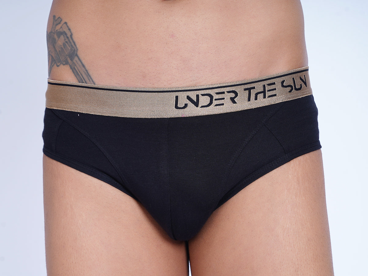 Noir Gold Briefs