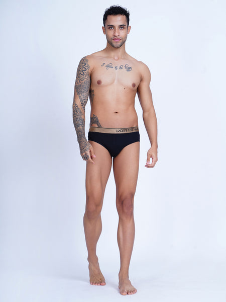 Noir Gold Briefs