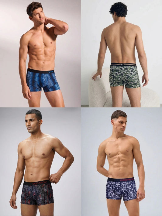Pack of 4 | Rattler, Predator, Ember & Rhythem Ikat Trunks