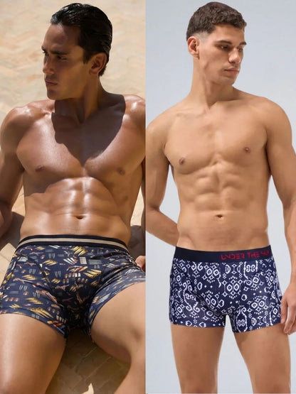 Pack of 2 | Rhythem Ikat & Firepower Trunks