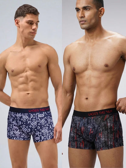 Pack of 2 | Rhythem Ikat & Ember Trunks