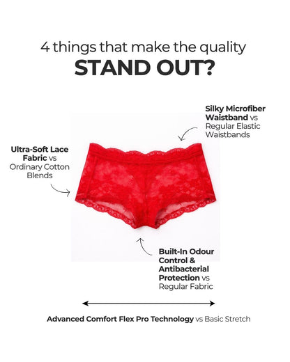 Inferno Lace Booty Short