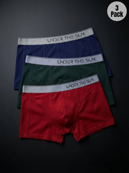 Pack of 3 | Olive, Mahogany & Cobalt Trunks