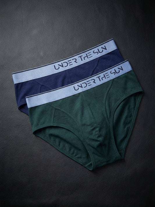 Pack of 2 | Cobalt & Olive Briefs
