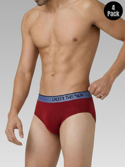 Mahogany Briefs | Pack of 4