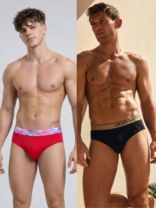 Pack of 2 | Passion & Noir Gold Briefs