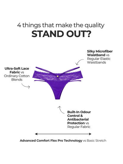 Lilac Passion Thong