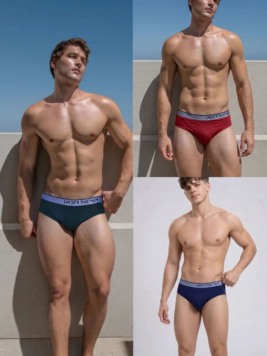Pack of 3 | Olive, Mahogany & Cobalt Briefs