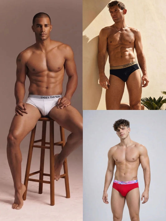 Pack of 3 | Passion, Noir Gold & Frost Briefs