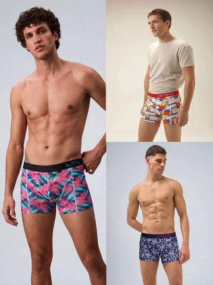 Pack of 3 | Matrix, Rhythem Ikat & Spectrum Trunks