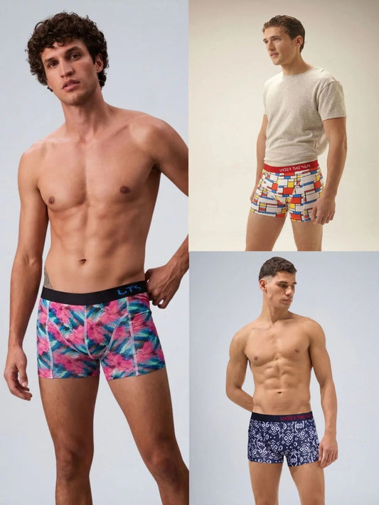 Pack of 3 | Matrix, Rhythem Ikat & Spectrum Trunks