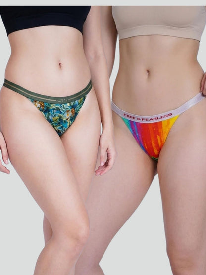 Pack of 2 | Wild Gaze & Love is Love Brazilian Cheekies