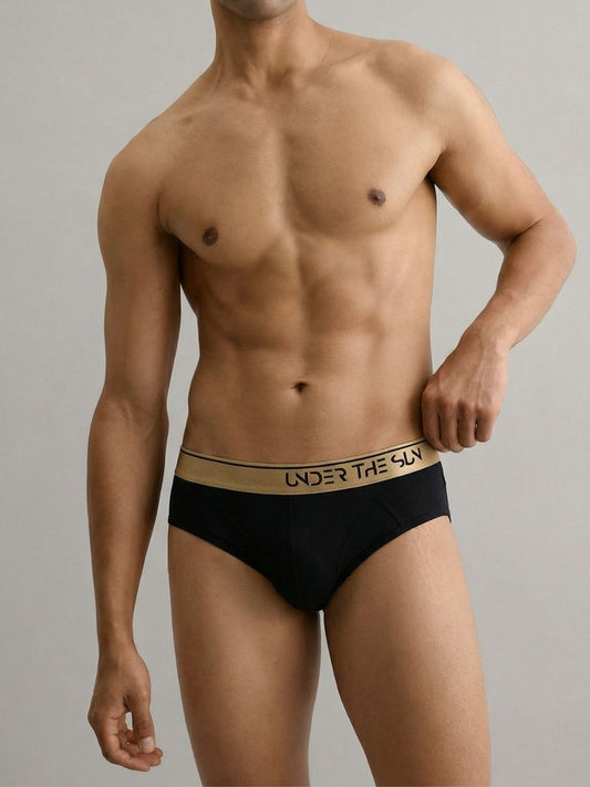Noir Gold Briefs