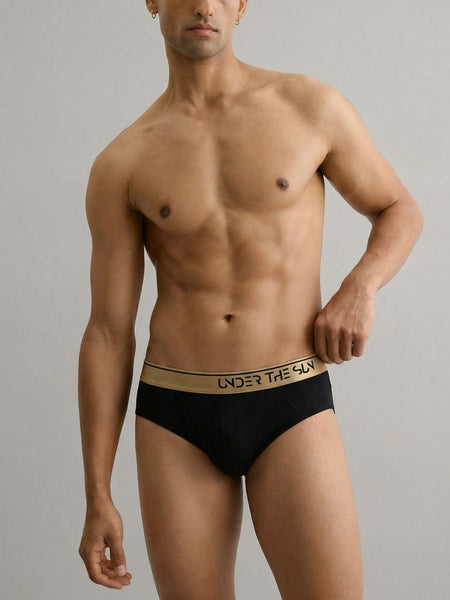 Noir Gold Briefs