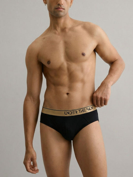 Noir Gold Briefs