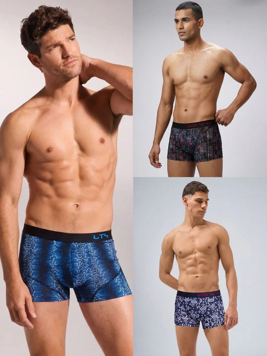 Pack of 3 | Ember, Rattler & Rythm Ikat Trunks