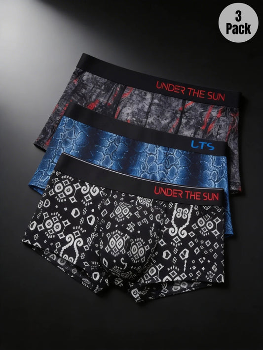 Pack of 3 | Ember, Rattler & Rythm Ikat Trunks