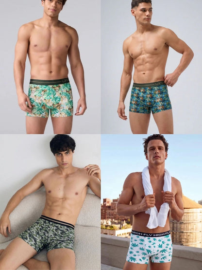 Pack of 4 | Lion Heart, Wild Roar, Predator & Cool Vibes Trunks