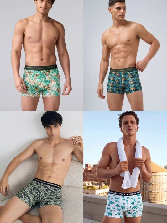 Pack of 4 | Lion Heart, Wild Roar, Predator & Cool Vibes Trunks