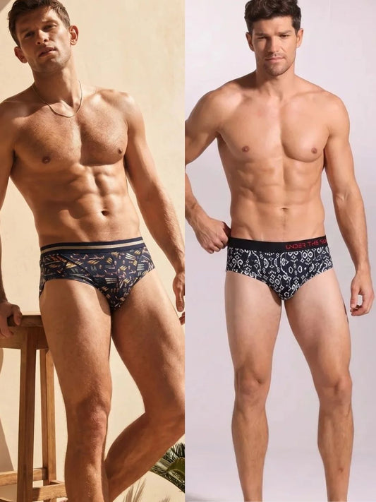 Pack of 2 | Rhythem Ikat & Firepower Briefs