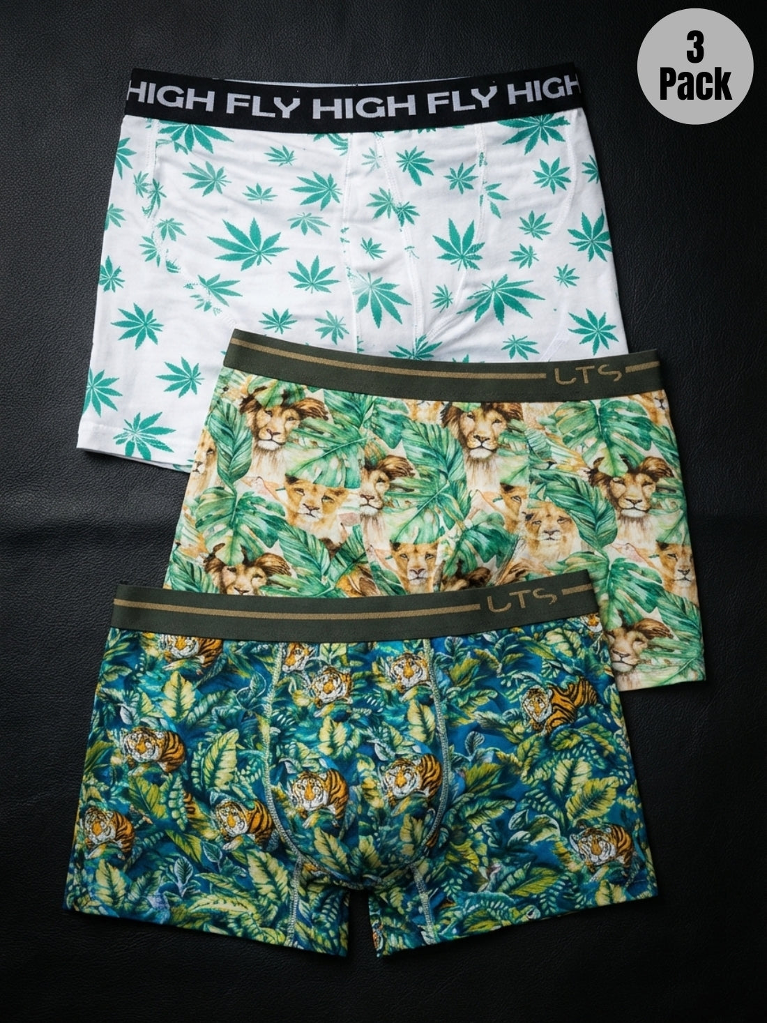 Pack of 3 | Cool Vibes, Lion Heart & Wild Roar Trunks