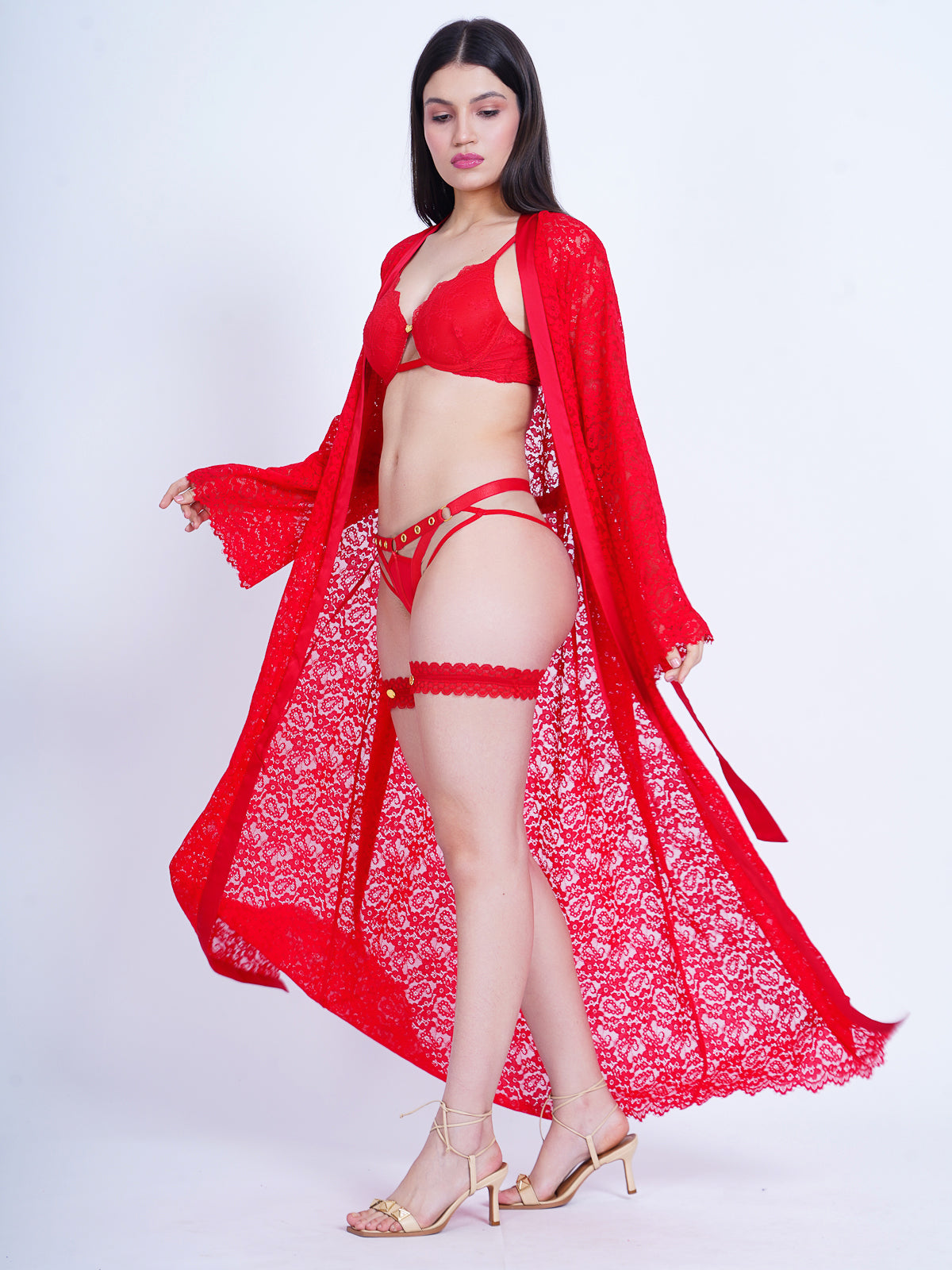 Scarlett Kimono Long (Red Robe)