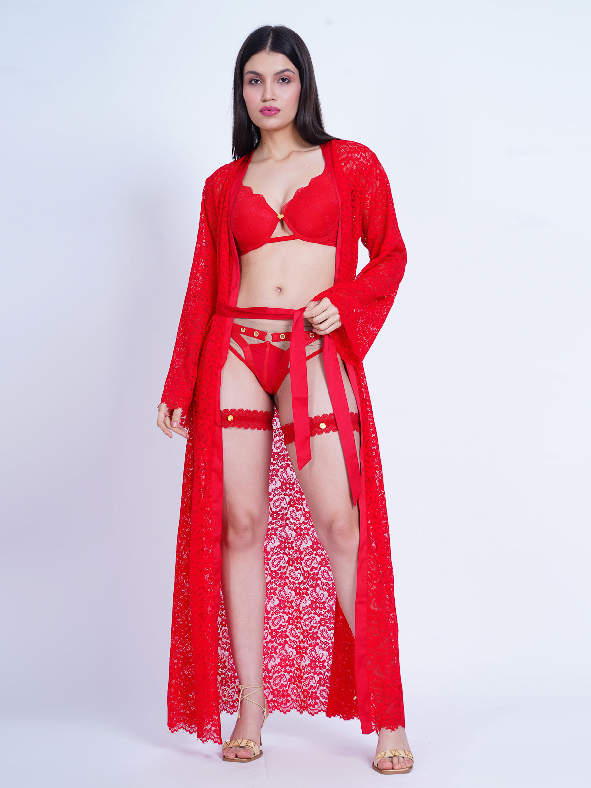 Scarlett Kimono Long (Red Robe)