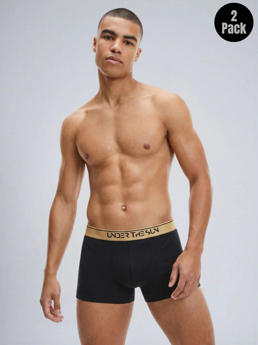 Noir Gold Trunks | Pack of 2