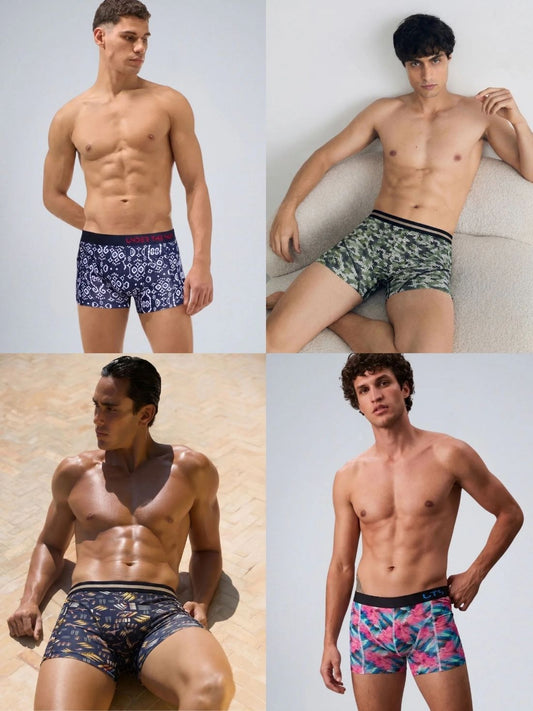 Pack of 4 | Rhythem Ikat, Predator, Firepower & Spectrum Trunks