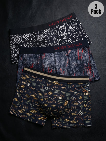 Pack of 3 | Rythm Ikat, Ember & Firepower Trunks