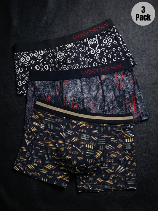 Pack of 3 | Rythm Ikat, Ember & Firepower Trunks