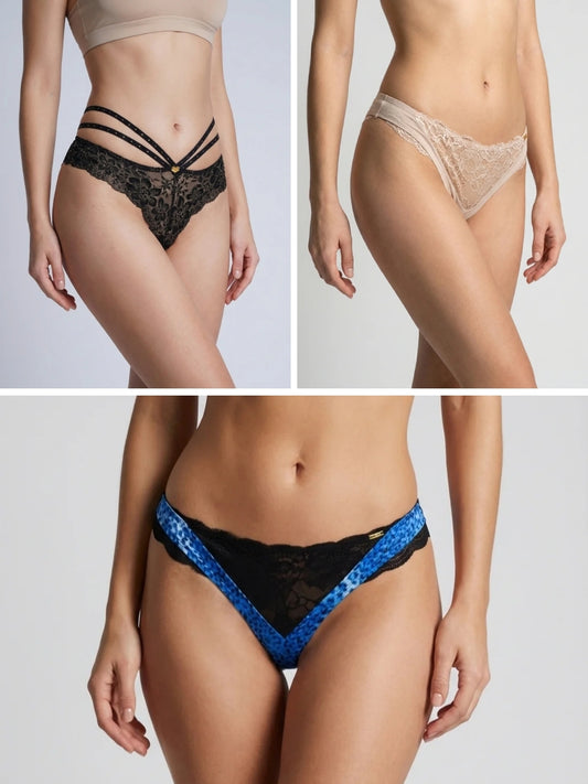 Pack of 3 | Nirvana, Valentina & Desire Thongs