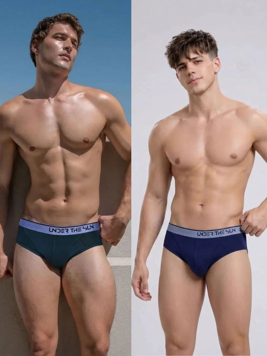 Pack of 2 | Cobalt & Olive Briefs