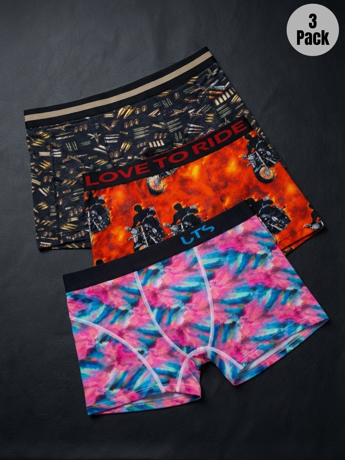 Pack of 3 | Firepower, Rebel & Spectrum Trunks