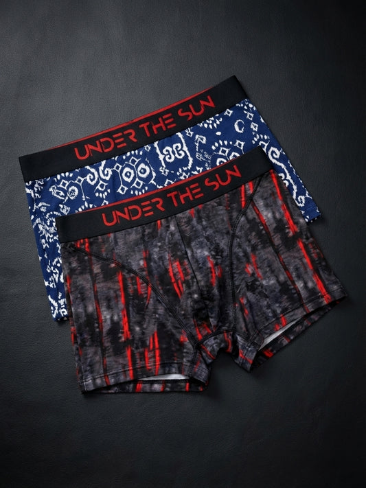 Pack of 2 | Rhythem Ikat & Ember Trunks