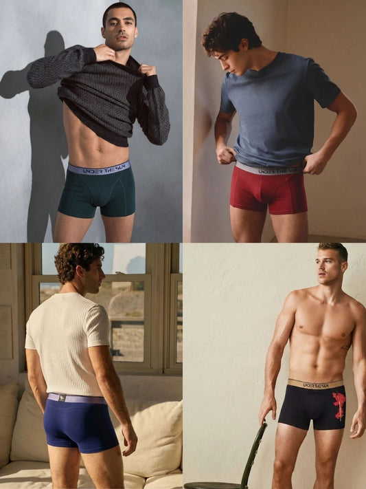 Pack of 4 | Olive, Mahogany, Cobalt & Blade Trunks