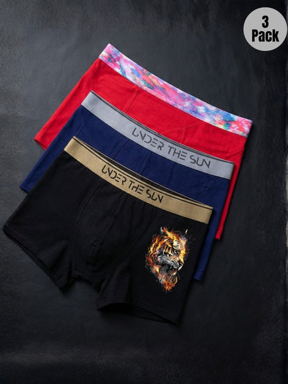Pack of 3 | Passion, Cobalt & Titan Trunks