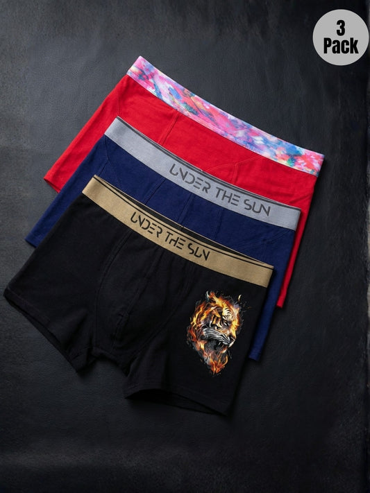Pack of 3 | Passion, Cobalt & Titan Trunks